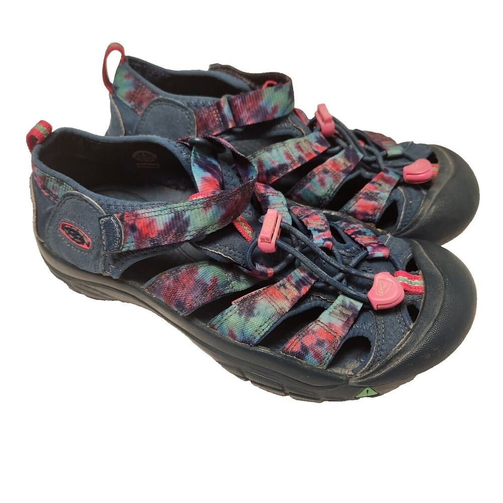 KEEN Newport H2 Water Shoes Hiking Sandals Rainbow Tie-Dye Big Kids Size 4